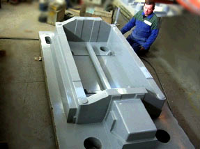 to large machine bases and forklift counterweights